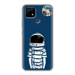 Чохол NASA для Realme C21 (AlphaPrint) (Хлопчик в шоломі)