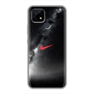 Чохол для Realme C21 - з принтом Найк (AlphaPrint) (Найк червоний)