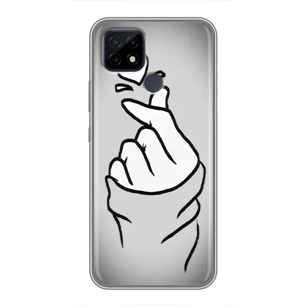 Чехол с принтом «Значок Love» для Realme C21