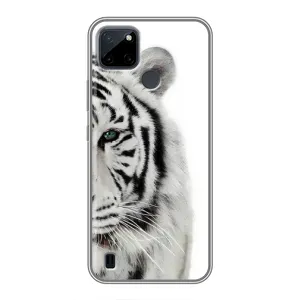 Чохли з картинкою животних Realme C21Y (Білий Тигр)