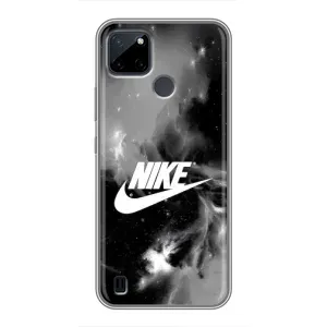 Чехол для Realme C21Y - с принтом Найк (AlphaPrint) (Лого Найк)