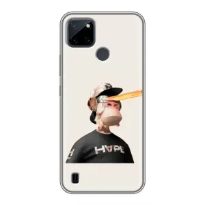 Чехлы с Обезьянами NFT для Realme C21Y (AlphaPrint) (обезьяна NFT в очках)