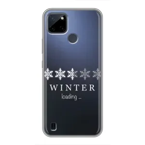 Зимні Чохли для РеалМі С21У - прозорий фон (Winter loading)