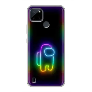 Чехол Амонг Ас для Realme C21Y (AlphaPrint) (Яркий скин)