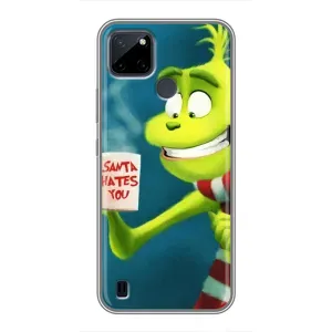 Різдвяні Чохли для Realme C21Y (VPrint) (Зелений Грінч)