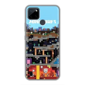Чохол Майнкрафт на Realme C25Y (AlphaPrint) Minecraft (фон Minecraft)