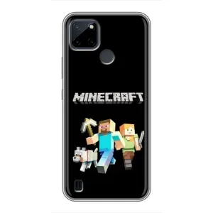 Чохол Майнкрафт на Realme C25Y (AlphaPrint) Minecraft (герої Minecraft)