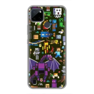 Чохол Майнкрафт на Realme C25Y (AlphaPrint) Minecraft (Колаж Майнкрафт)