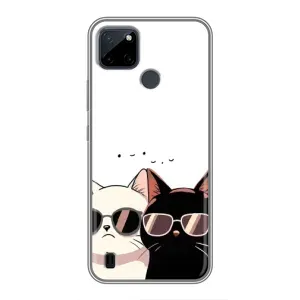 Чохол з малюнком кіт на Realme C25Y (Коти в окулярах)