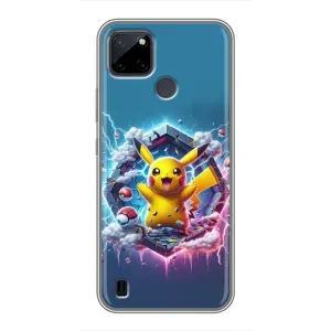 Чохол з Пікачу на Realme C25Y (Лого Пікачу)