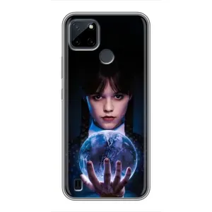 Чехол с дизайном Венздей 2 на Realme C25Y (Магическая сфера Уэнздей)