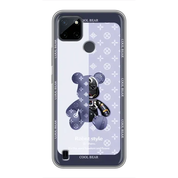 Чехол с принтом «Медвежонок LV» для Realme C25Y Чехол с принтом «Медвежонок LV» для Realme C25Y