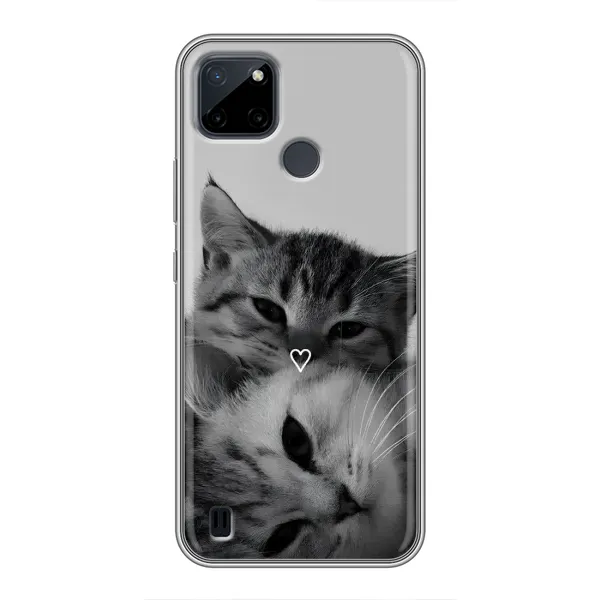 Чохол з принтом «Пара котів» для Realme C25Y Чохол з принтом «Пара котів» для Realme C25Y