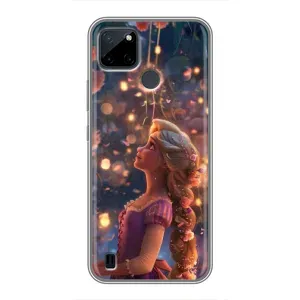 Чехол Рапунцель для Realme C25Y (Рапунцель фонарики)
