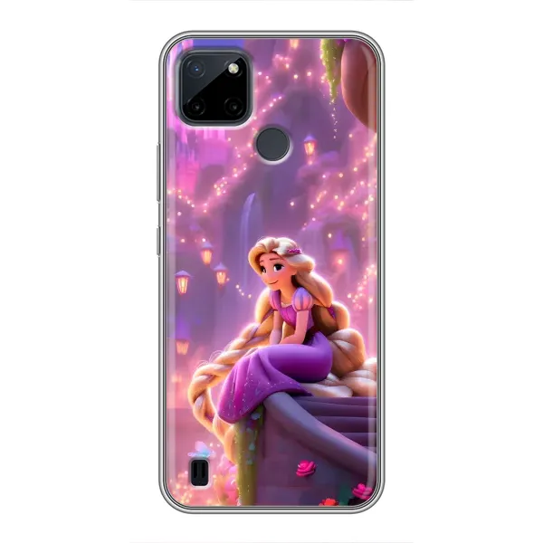 Чехол с принтом «Рапунцель в замке» для Realme C25Y