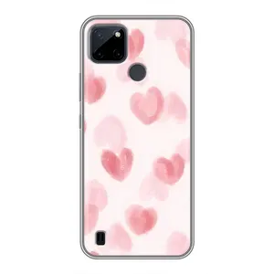 Чехол с розовым рисунком для Realme C25Y