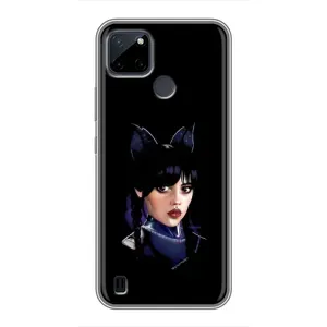Чехлы Венсдей на Realme C25Y Уэнсдей (AlphaPrint) (серьезная Уэнздей)