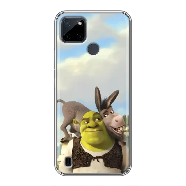 Чехол с принтом «Шрек и Осел» для Realme C25Y