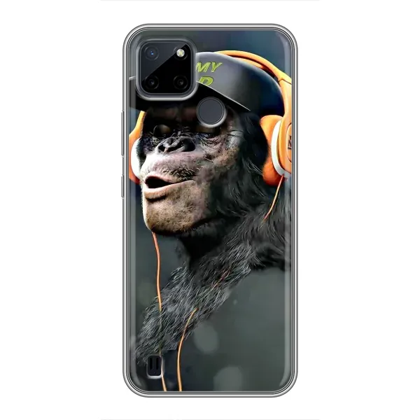 Чехол с принтом «В наушниках» для Realme C25Y Чехол с принтом «В наушниках» для Realme C25Y