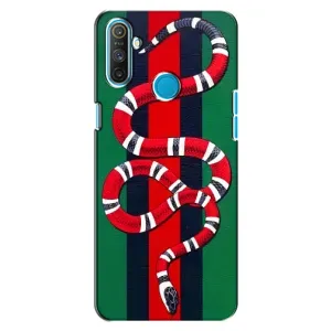 Чехлы ГУЧЧИ для Реалми С3 (AlphaPrint) (Gucci змия)