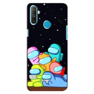 Чехол Амонг Ас для Realme C3 (AlphaPrint) (Скины в космосе)