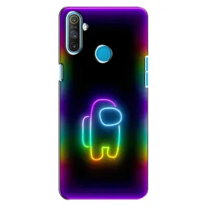 Чехол Амонг Ас для Realme C3 (AlphaPrint) (Яркий скин)