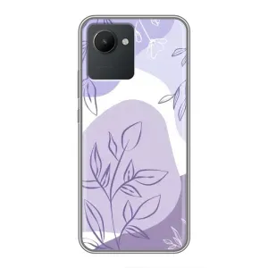 Чохол з принтом «Фіолетове листя абстракція» для Realme C30