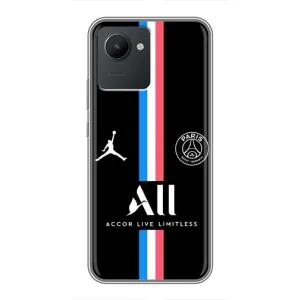 Чехлы PSG для Realme C30 (AlphaPrint) (футболка ПСЖ)