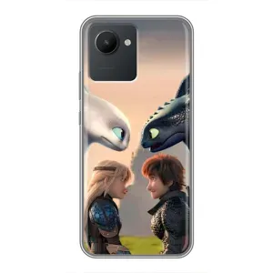 Чохол як приборкати дракона на Realme C30 (Гикавка і Астрід)
