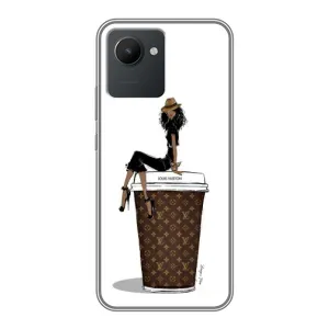 Чохли Луі Вітон для Realme C30 (AlphaPrint - LOUIS VUITTON) (кава LOUIS VUITTON)