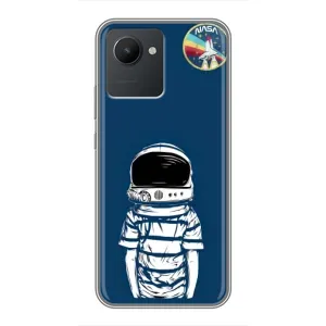 Чохол NASA для Realme C30 (AlphaPrint) (Хлопчик в шоломі)