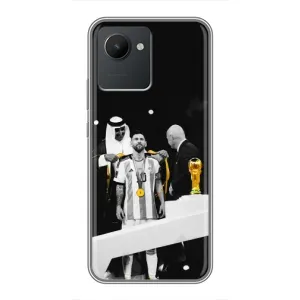 Чохли для Realme C30 (Leo чемпіон) (AlphaPrint) (Мессі коронований)