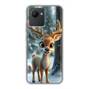 Чехол с принтом «Олененок в лесу» для Realme C30