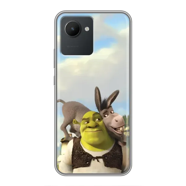 Чохол з принтом «Шрек та Осел» для Realme C30 Чохол з принтом «Шрек та Осел» для Realme C30