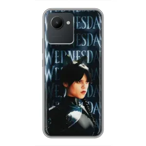 Чохли Венсдей на Realme C30 Уенсдей (AlphaPrint) (Венздей кішка)