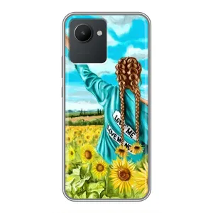 Чехол для Патриота Украины Realme C30 - (AlphaPrint) (Украиночка)