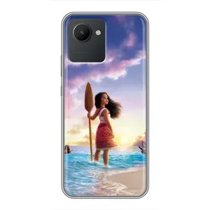 Чохол з мультфільмом Ваяна Realme C30 (Моана з веслом)