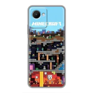 Чохол з принтом «фон Minecraft» для Realme C30s