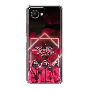 Чохол Гра в кальмара для Realme C30s (Охоронці Гра кальмара)