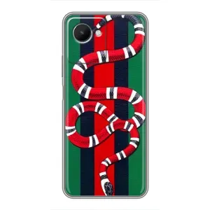 Чехлы ГУЧЧИ для Реалми С30s (AlphaPrint) (Gucci змия)