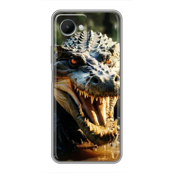 Чохол з принтом «Небезпечний крокодил» для Realme C30s