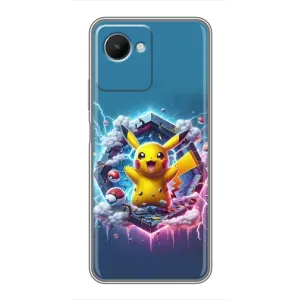 Чохол з принтом «Лого Пікачу» для Realme C30s