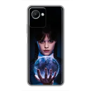 Чохол з дизайном Венздей 2 на Realme C30s (Магічна сфера Венздей)