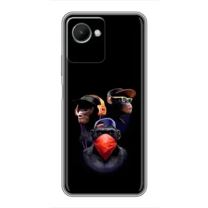 Чохол з Мавпами Realme C30s - (AlphaPrint)