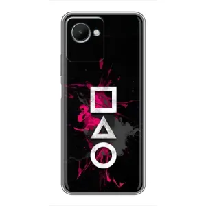 Чохол Гра в кальмара для Realme C30s (Символи Гра кальмара)