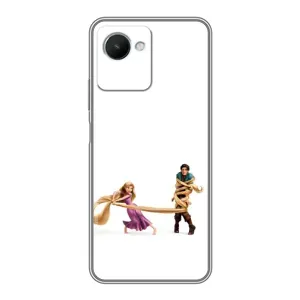 Чохол Рапунцель для Realme C30s (Рапунцель та Флін)