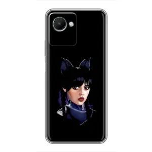 Чохли Венсдей на Realme C30s Уенсдей (AlphaPrint) (серйозна Венздей)