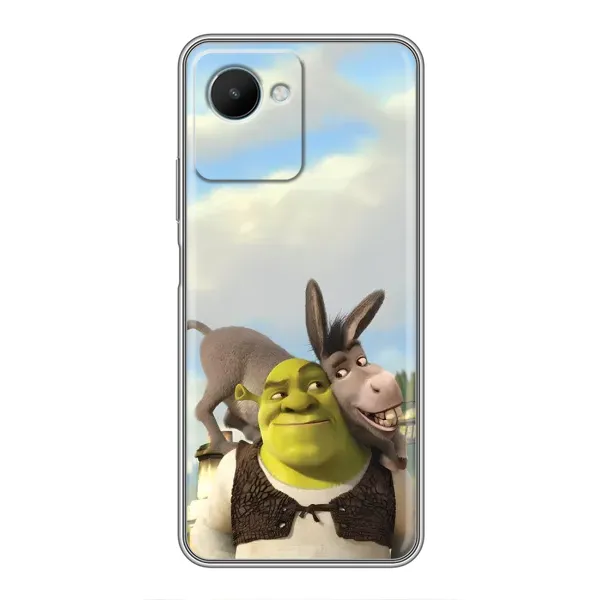 Чохол з принтом «Шрек та Осел» для Realme C30s