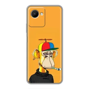 Чохли з Мавпами NFT для Realme C30s (AlphaPrint) (Нудна мавпа NFT)
