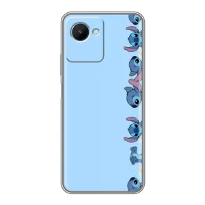 Чохол з принтом Стіч на Realme C30s (Стіч фон)